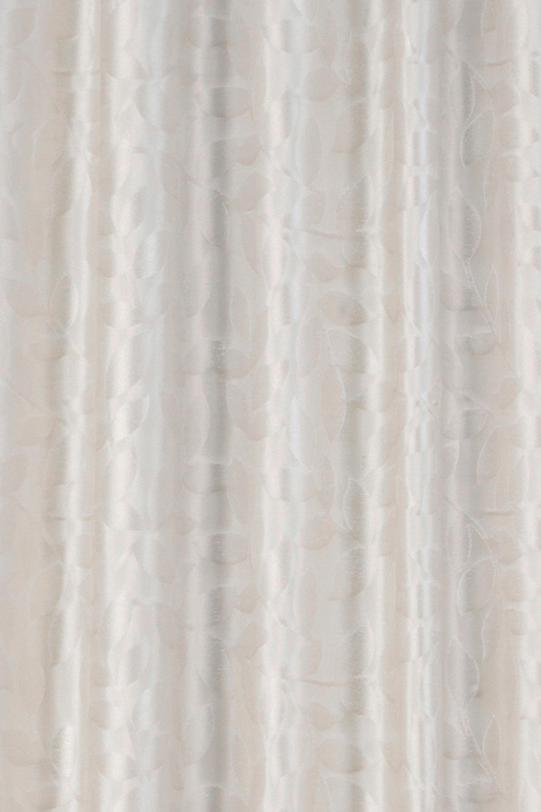 SCHLAUFENSCHAL  blickdicht   140/255 cm 2 Stück  - Weiß, Basics, Textil (140/255cm)