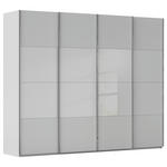 SCHWEBETÜRENSCHRANK  in Seidengrau  - Chromfarben/Seidengrau, KONVENTIONELL, Glas/Holzwerkstoff (271/223/68cm) - Novel