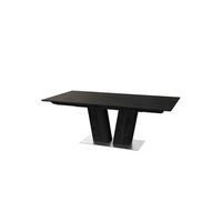 MATBORD 200-300/100/74 cm massivt trä, delar i massivt trä  trä utdragbar, finns i olika träslag rektangulär svart  - svart, Klassisk, trä (200-300/100/74cm) - Skovby