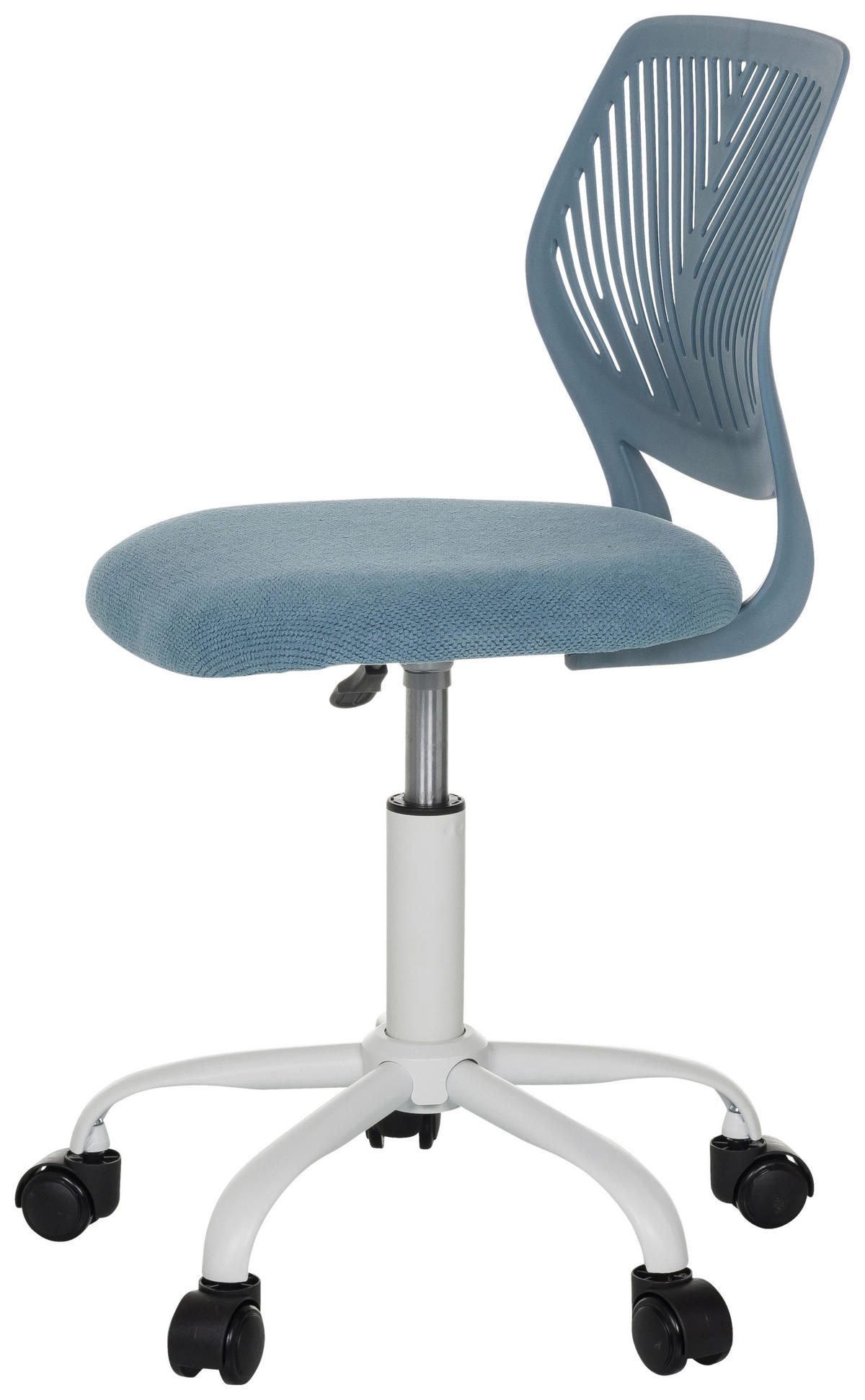 OTOČNÁ ŽIDLE PRO MLÁDEŽ, modrá - bílá/modrá, Moderní, kov/textil (51/75 - 85/51cm) - MID.YOU