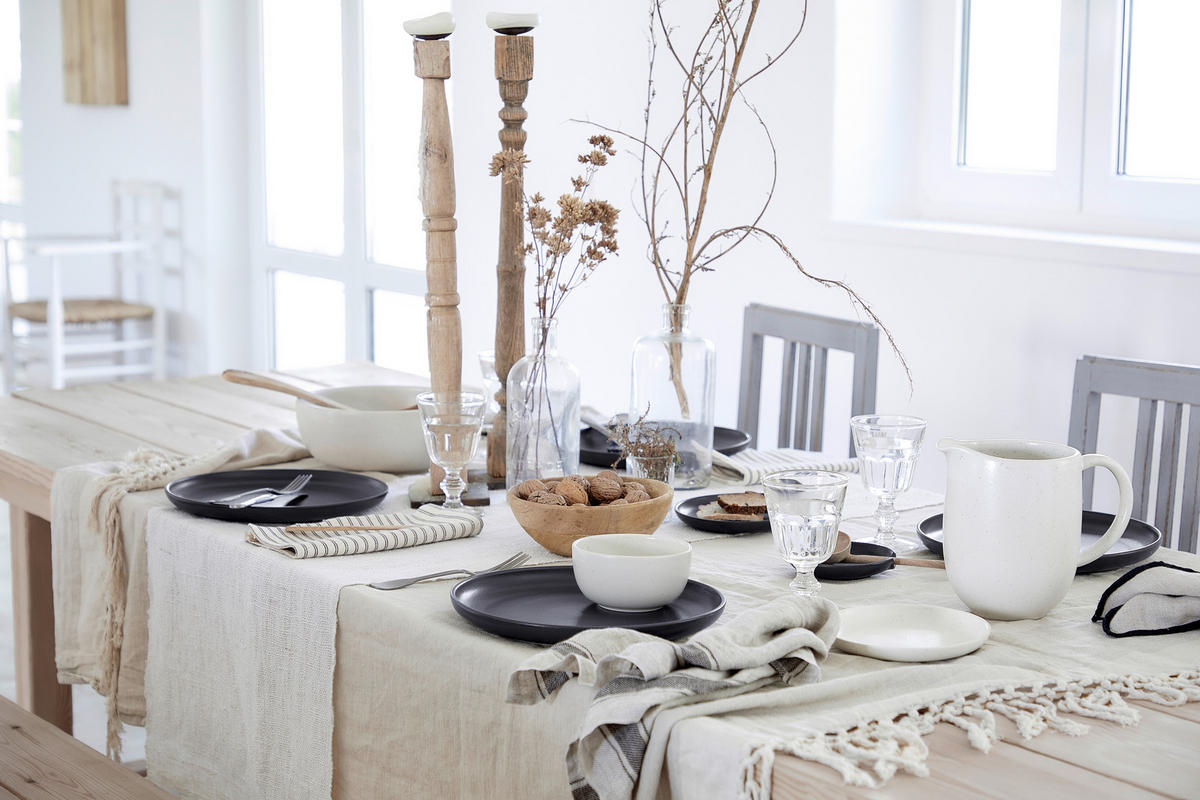 KOMBISERVICE Weiß PACIFICA 12-teilig 4 Personen  - Weiß, Basics, Keramik - Costa Nova