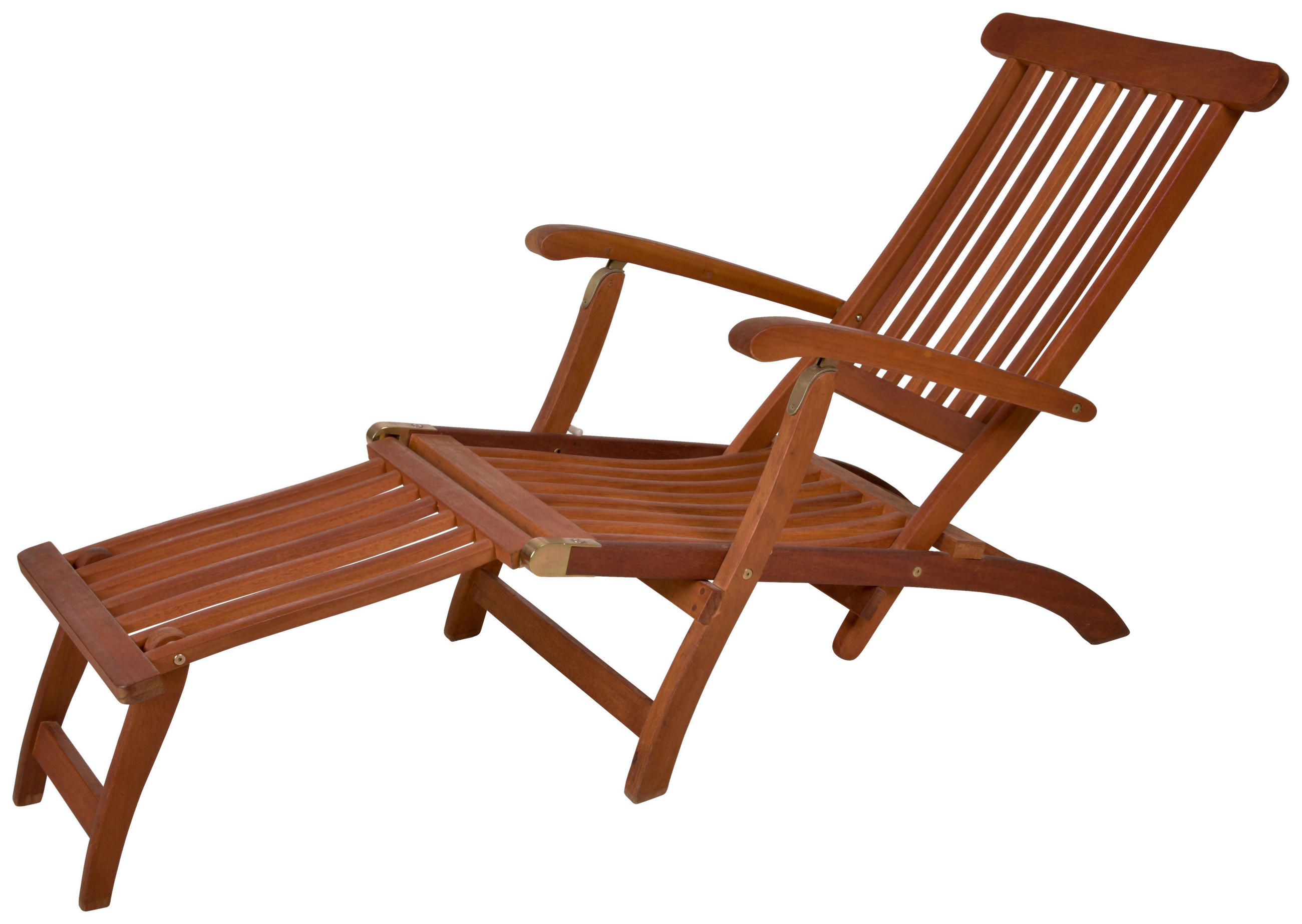 Gardenson Deckchair Braun 56x76x163 cm