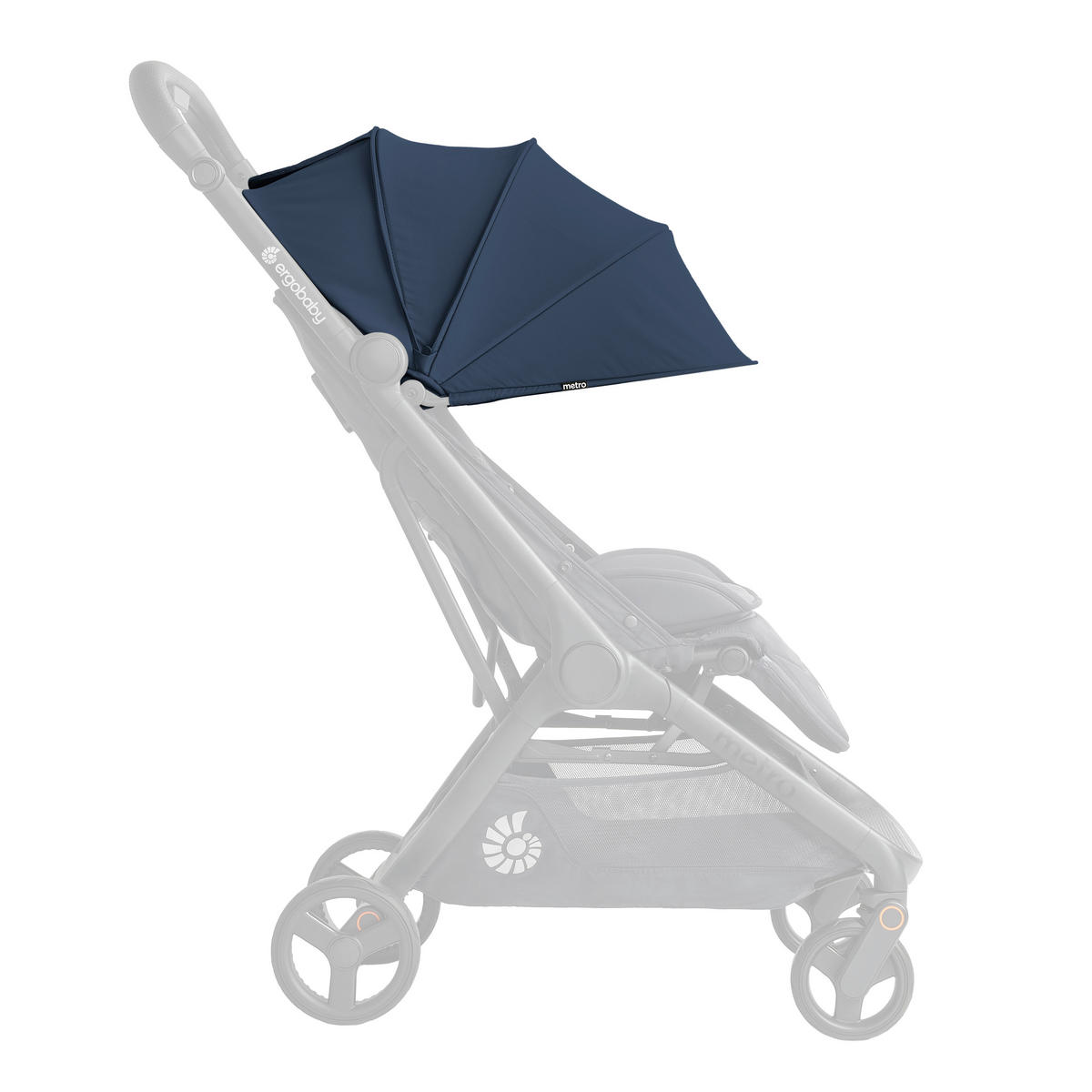 TENDA ZA DEČJA KOLICA - plava, Osnovno, tekstil (32/7/50cm) - Ergo Baby
