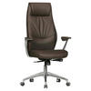 CHEFSESSEL  in Braun  - Silberfarben/Braun, Modern, Kunststoff/Metall (67/117/58cm) - MID.YOU