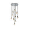 HÄNGLAMPA I KRISTALL 52/150 cm  - kromfärg/transparent, Design, metall/glas (52/150cm)