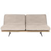 SCHLAFSOFA Flachgewebe Sandfarben  - Sandfarben/Beige, Design, Holz/Textil (204/92/90cm) - Dieter Knoll