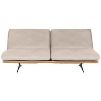 SCHLAFSOFA Flachgewebe Sandfarben  - Sandfarben/Beige, Design, Holz/Textil (204/92/90cm) - Dieter Knoll
