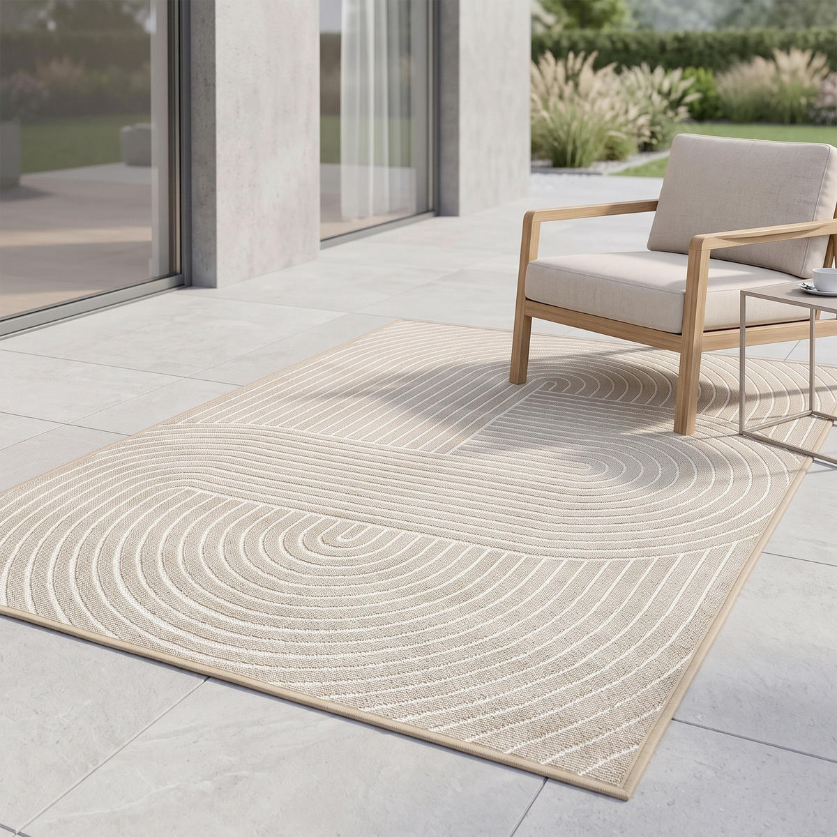 OUTDOORTEPPICH für Terrasse und Balkon 120/160 cm Tenerife Plus Beige  - Beige, Basics, Textil (120/160cm)