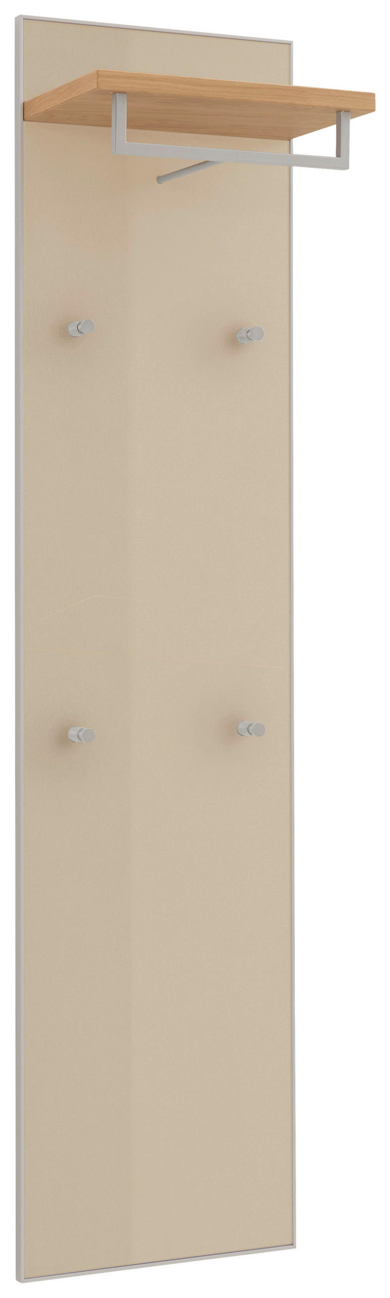 GARDEROBENPANEEL  in 42/170/27 cm  - Eichefarben/Sahara, Design, Glas/Holz (42/170/27cm)
