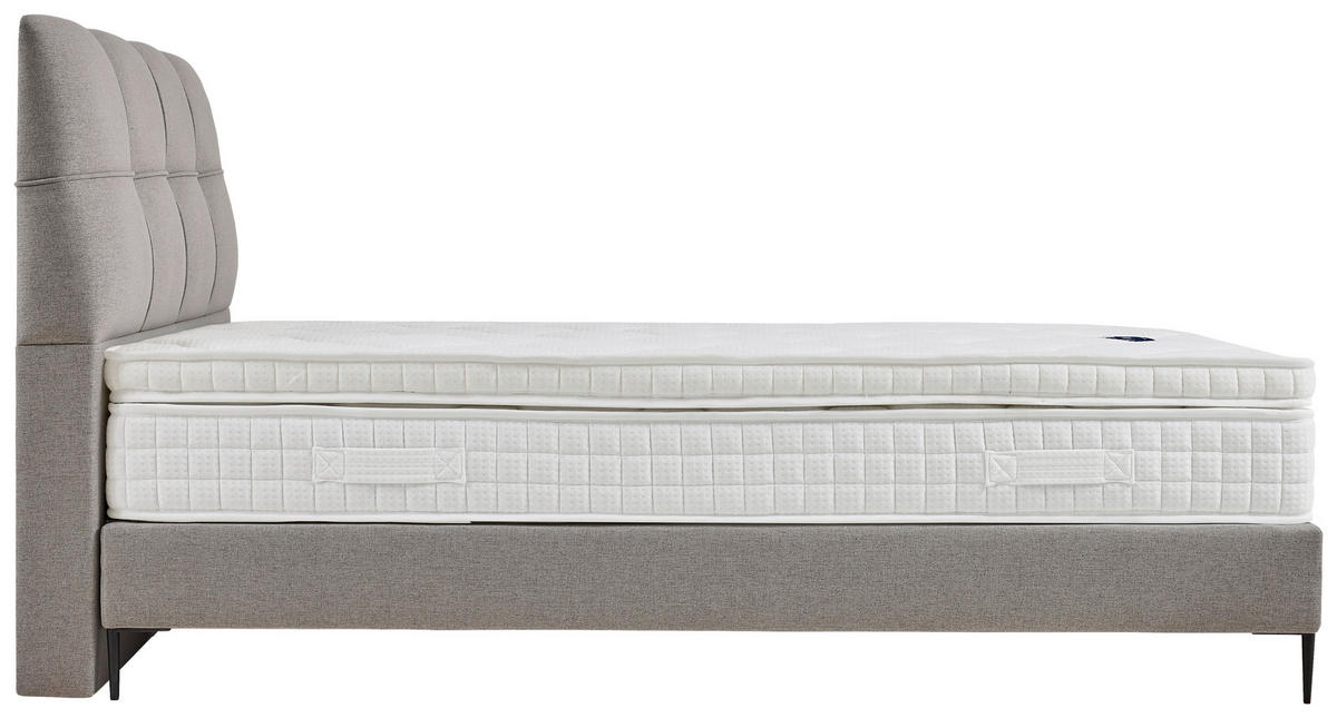POSTEL BOXSPRING, 180/200 cm, šedá - šedá/černá, Moderní, kov/kompozitní dřevo (180/200cm) - MID.YOU