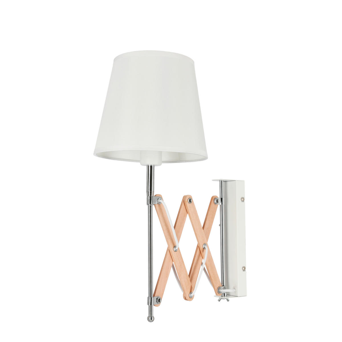 VÄGGLAMPA 22.5/52/50 cm   - kromfärg, Klassisk, metall (22.5/52/50cm)