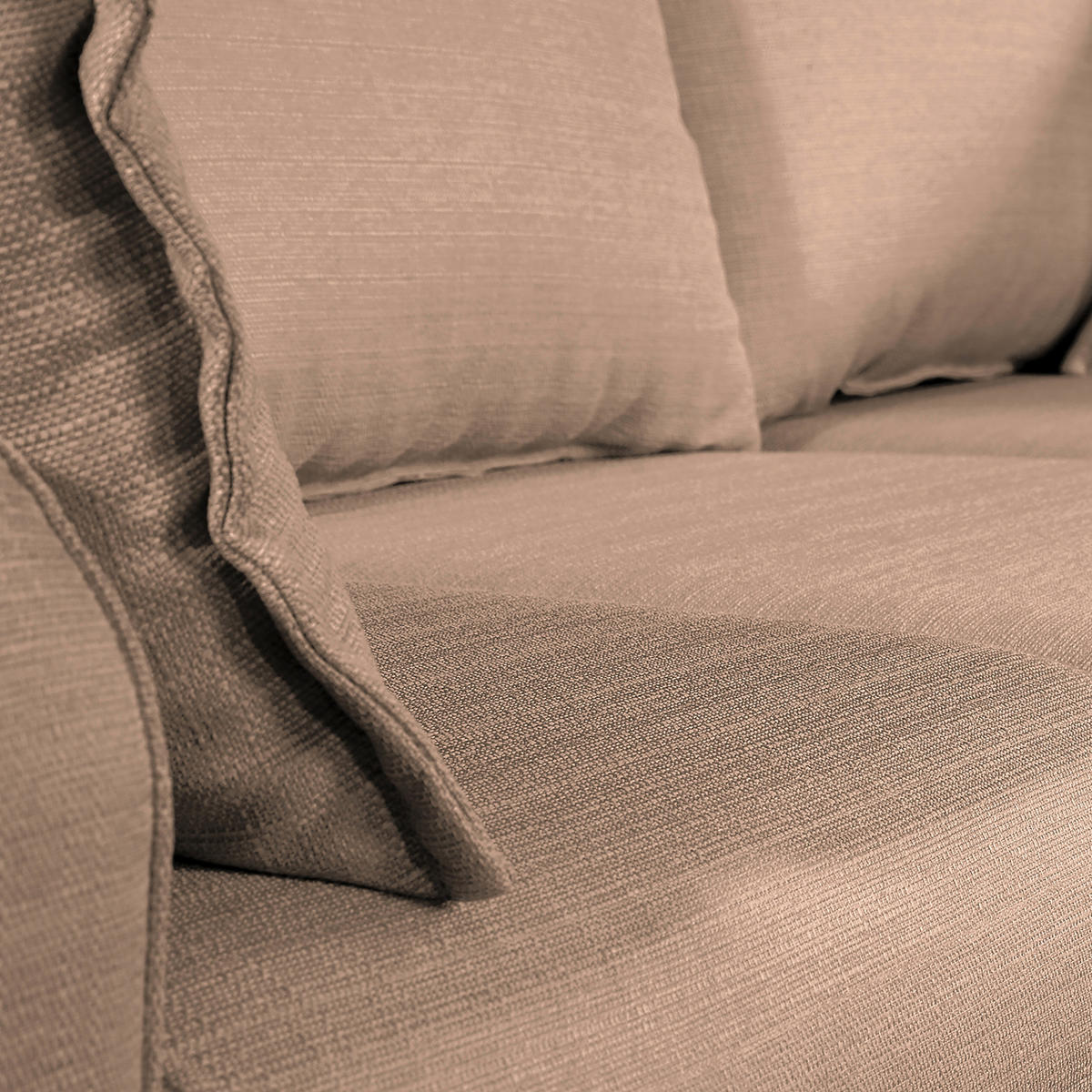 ECKSOFA Beata Cappuccino Mikrofaser  - Wengefarben/Cappuccino, Design, Holz/Textil (230/150cm) - Livetastic