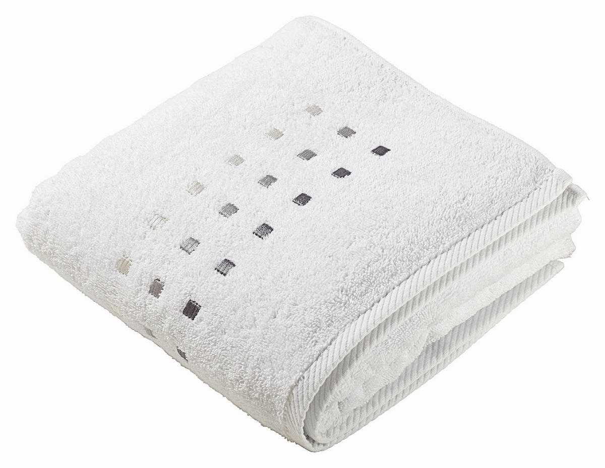 HANDTUCH 50/100 cm QUATTRO Weiß  - Weiß, KONVENTIONELL, Textil (50/100cm) - Esposa