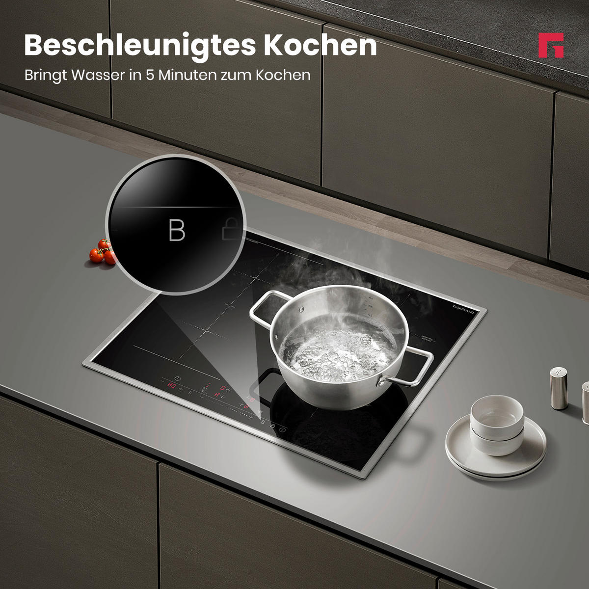 INDUKTIONSKOCHFELD  - Schwarz, Trend, Glas (93/71/26cm)