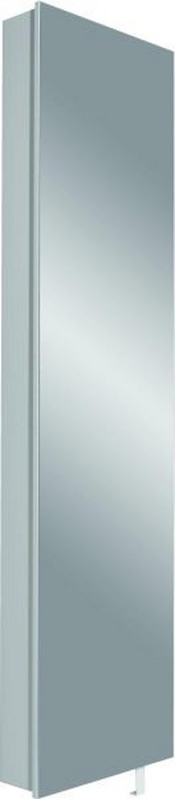 SCHUHSCHRANK  in 50/195/18 cm  - Weiß, Design, Glas/Holz (50/195/18cm) - Xora