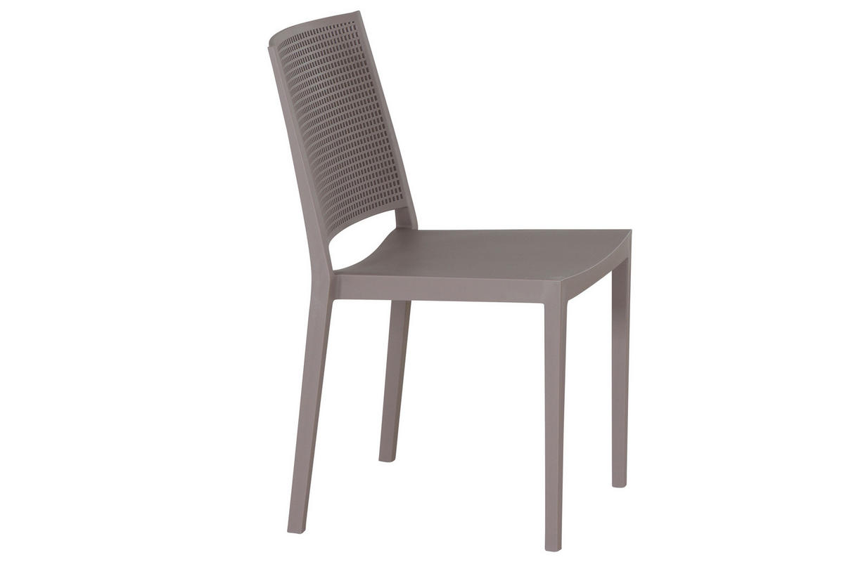 STAPELSTUHL in Kunststoff Taupe  - Taupe, Basics, Kunststoff (46/80/56cm) - Siena Garden
