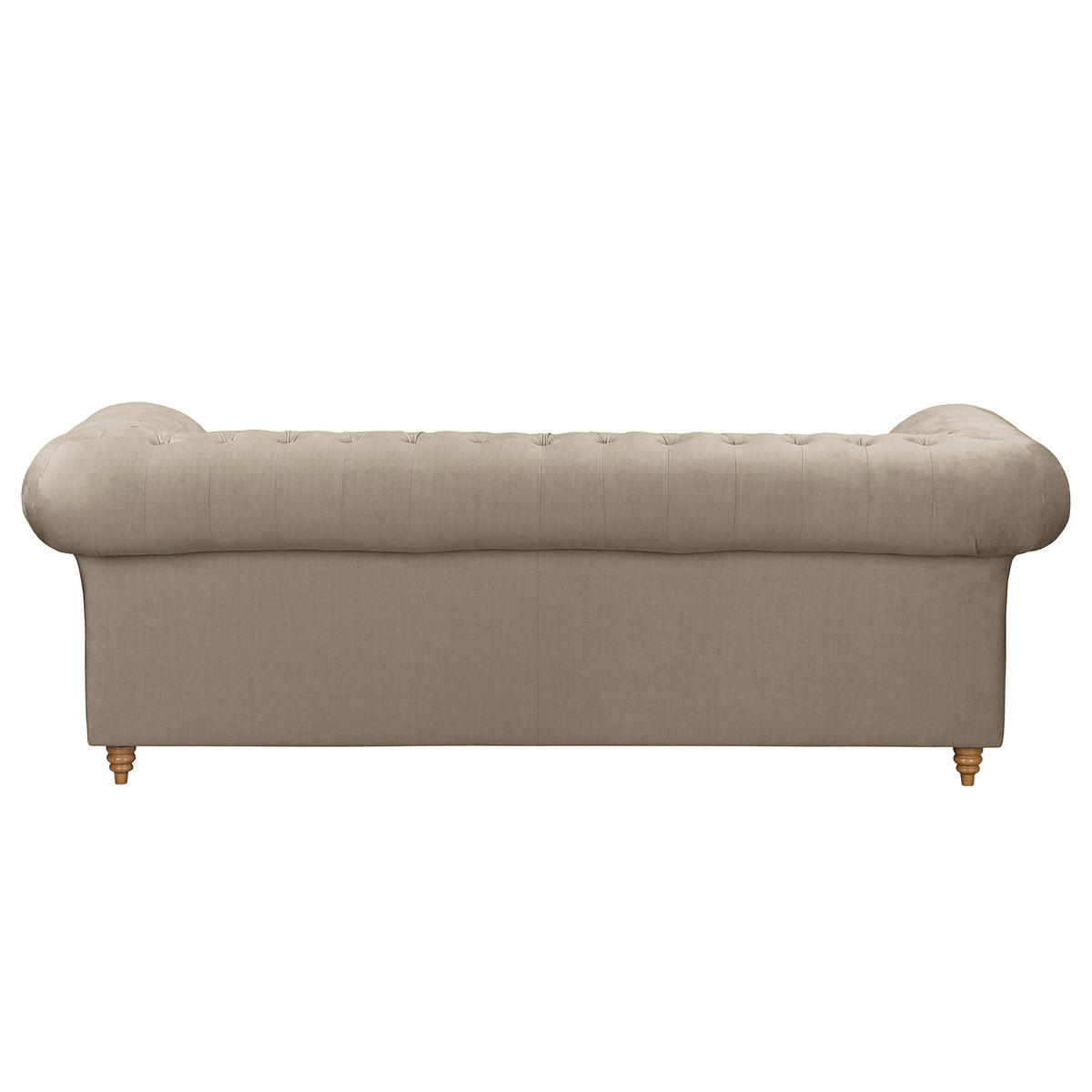 SCHLAFSOFA Laura in Mikrofaser Taupe  - Taupe/Braun, Design, Holz/Textil (218/74/91cm) - P & B