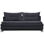 SCHLAFSOFA  in Flachgewebe Anthrazit  - Anthrazit/Schwarz, MODERN, Textil/Metall (208/73/92/102cm) - Novel