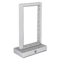 AKKUMULÁTOROS ASZTALI LÁMPA - átlátszó, Design, műanyag/fém (14/7,5/23cm) - Globo