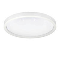 DECKENLEUCHTE Montemorelos-Z 57/7 cm  - Weiß, Design, Kunststoff/Metall (57/7cm) - Connect Z