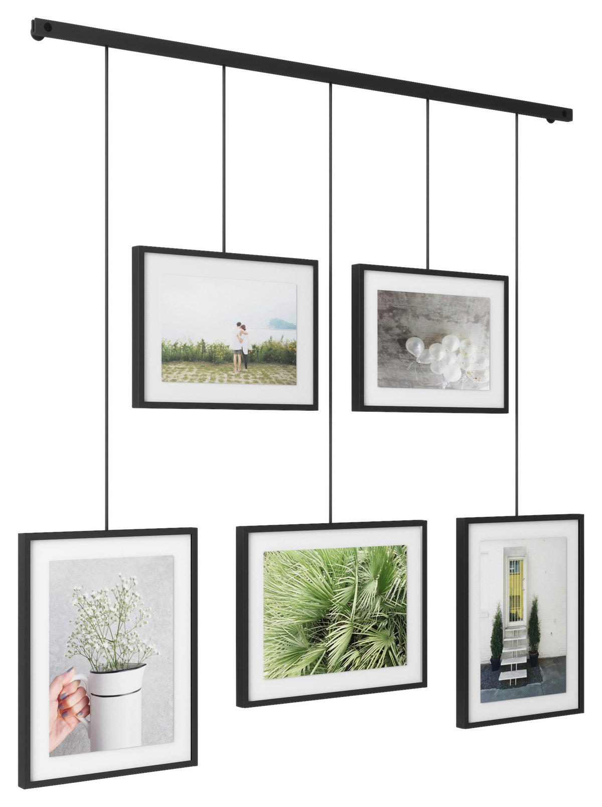 COLLAGEN-BILDERRAHMEN  Schwarz  - Schwarz, Design, Glas/Metall (79,4/3,18/69,5cm) - Umbra
