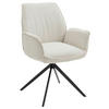 ARMLEHNSTUHL  in Cord  - Creme/Schwarz, Design, Textil/Metall (63/65/91cm) - Musterring