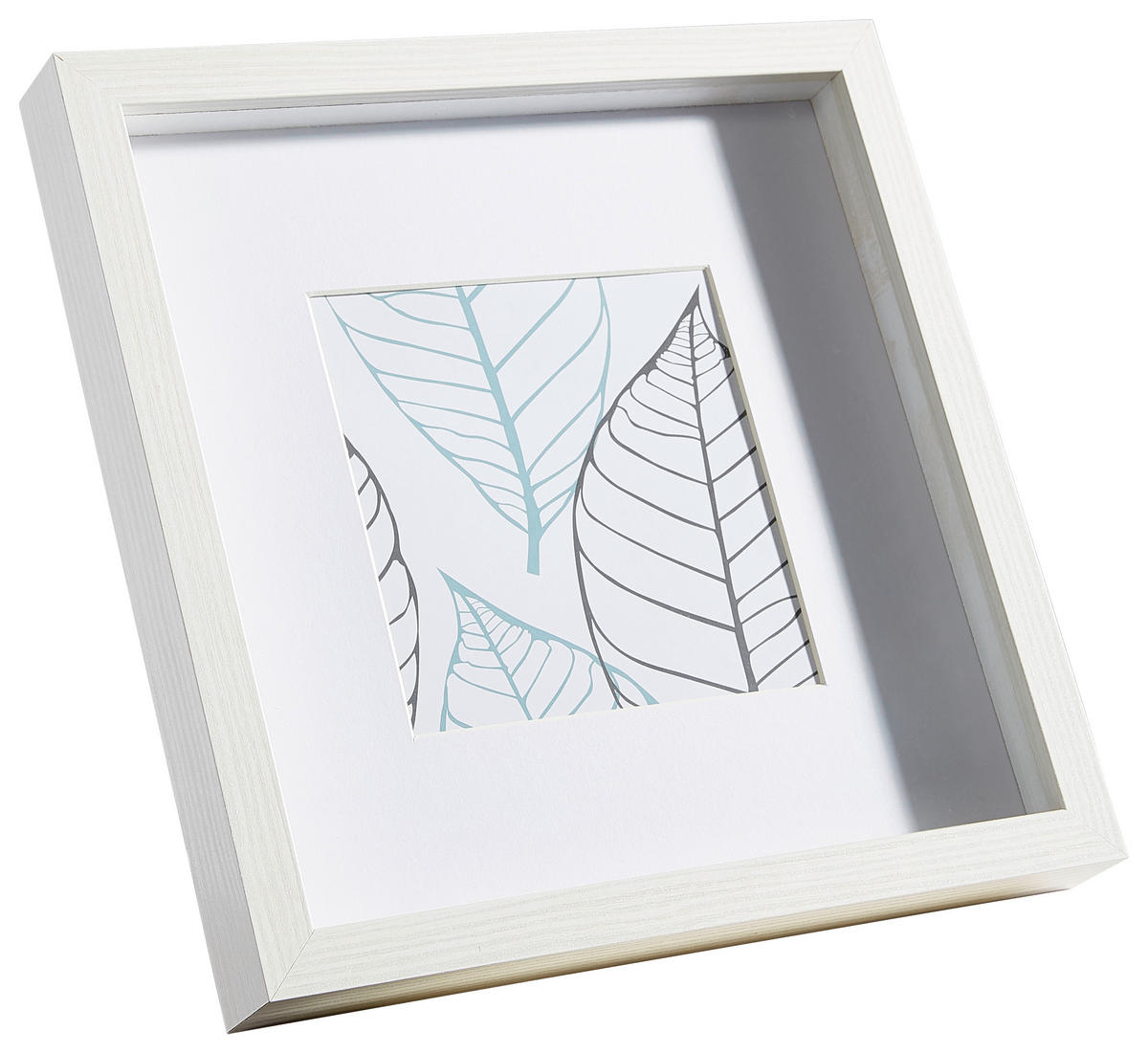 FOTORAHMEN - Weiß, Basics, Glas/Holz (23/23/3cm)