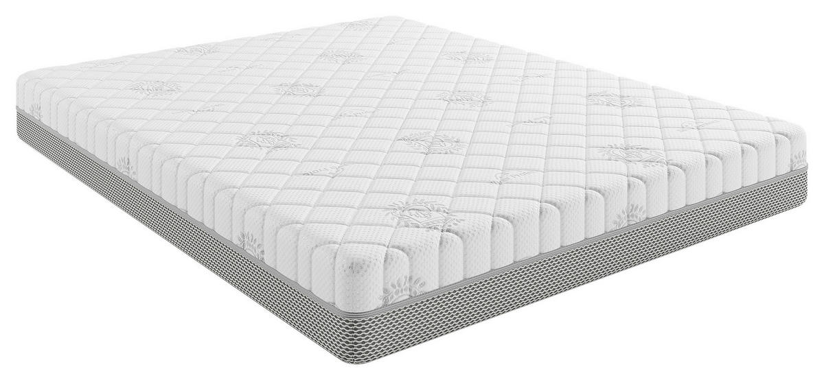 WENDEMATRATZE 200/200 cm, Höhe ca.: 22 cm, H4 + H4 = sehr fest,  - Weiß, Basics, Textil (200/200cm) - Chameo