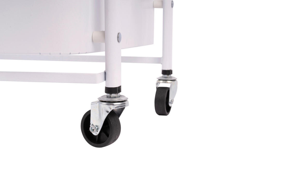 REGAL  Weiß  - Weiß, Basics, Kunststoff/Metall (45/30/87cm)