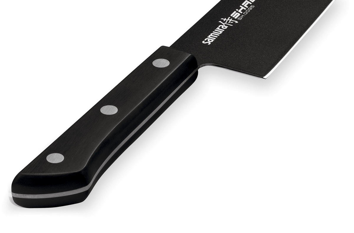 SANTOKU NOŽ  SHADOW        29,5 cm    oplemenjeni čelik - crna, Basics, metal/plastika (29,5cm) - Samura