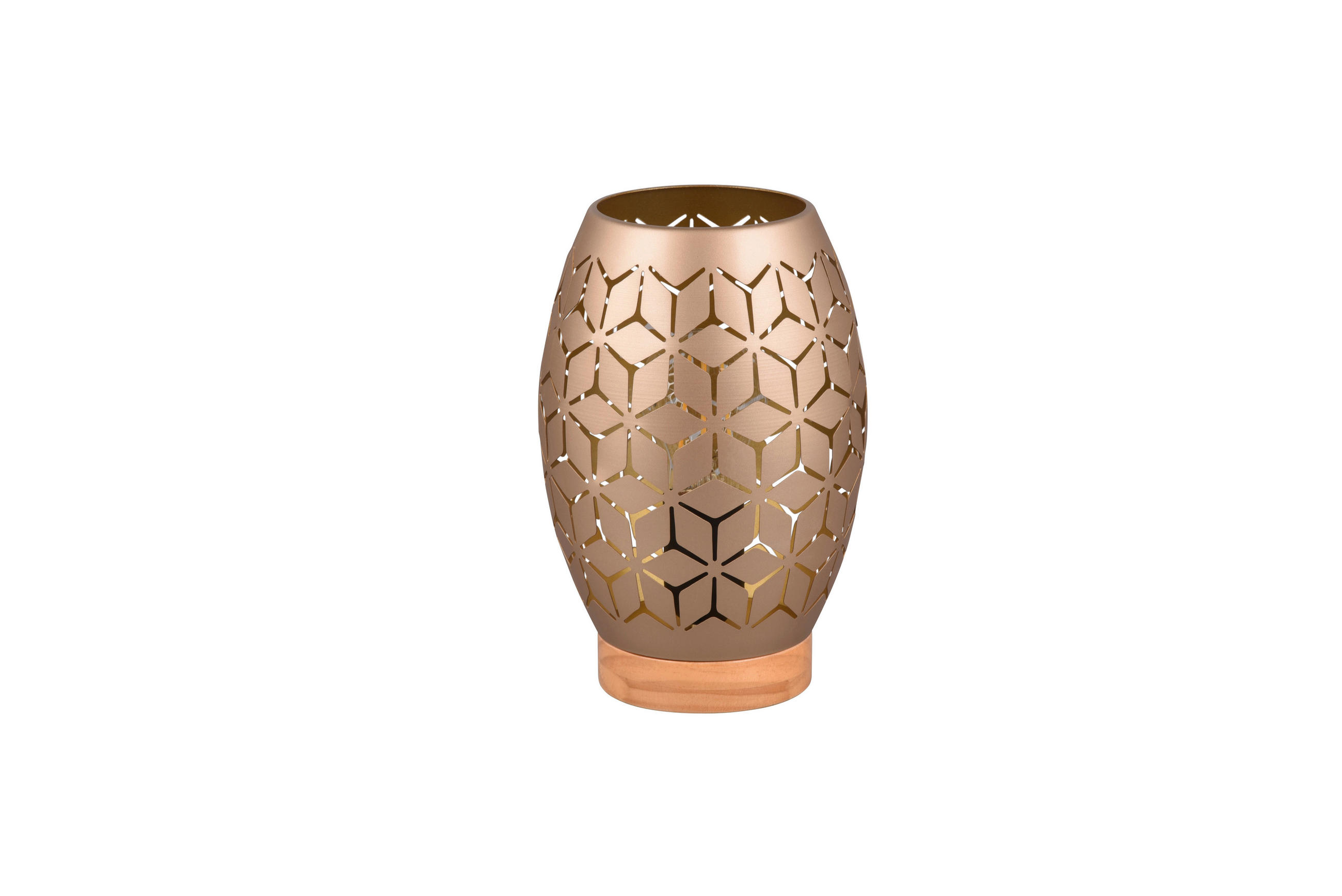 BORDSLAMPA Bidar 15/21,5 cm   - brun, Klassisk, metall (15/21,5cm)