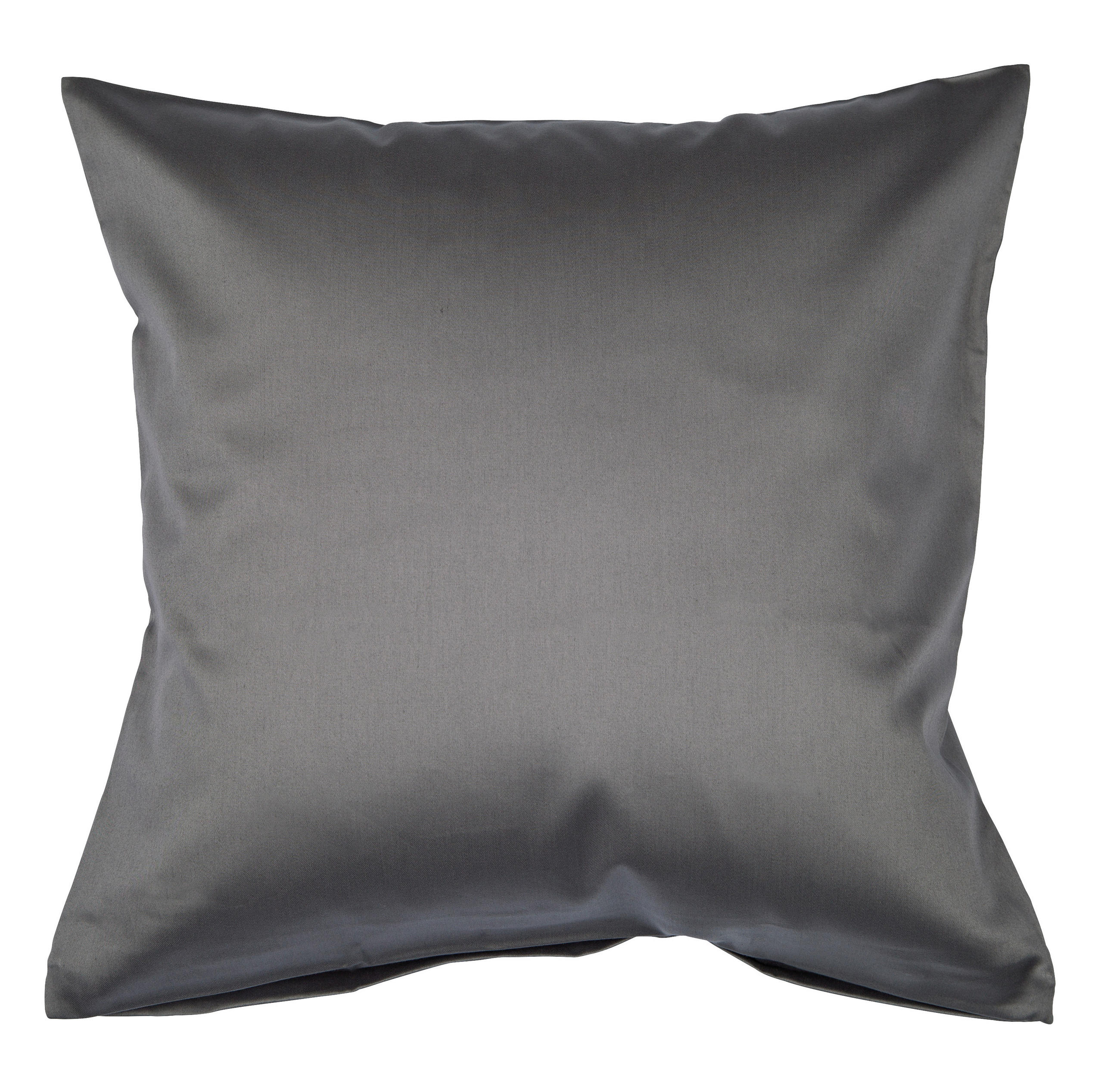 KOPFKISSENBEZUG Giacomo 40/40 cm  - Graphitfarben, Basics, Textil (40/40cm) - Janine