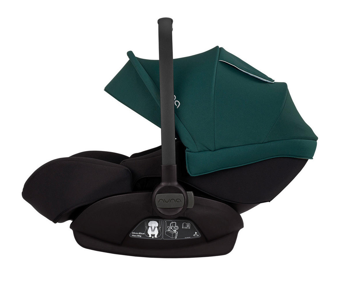BABYSCHALE Arra Next LAGOON   - Dunkelgrün/Schwarz, Basics, Kunststoff/Textil (45/35/80cm) - Nuna