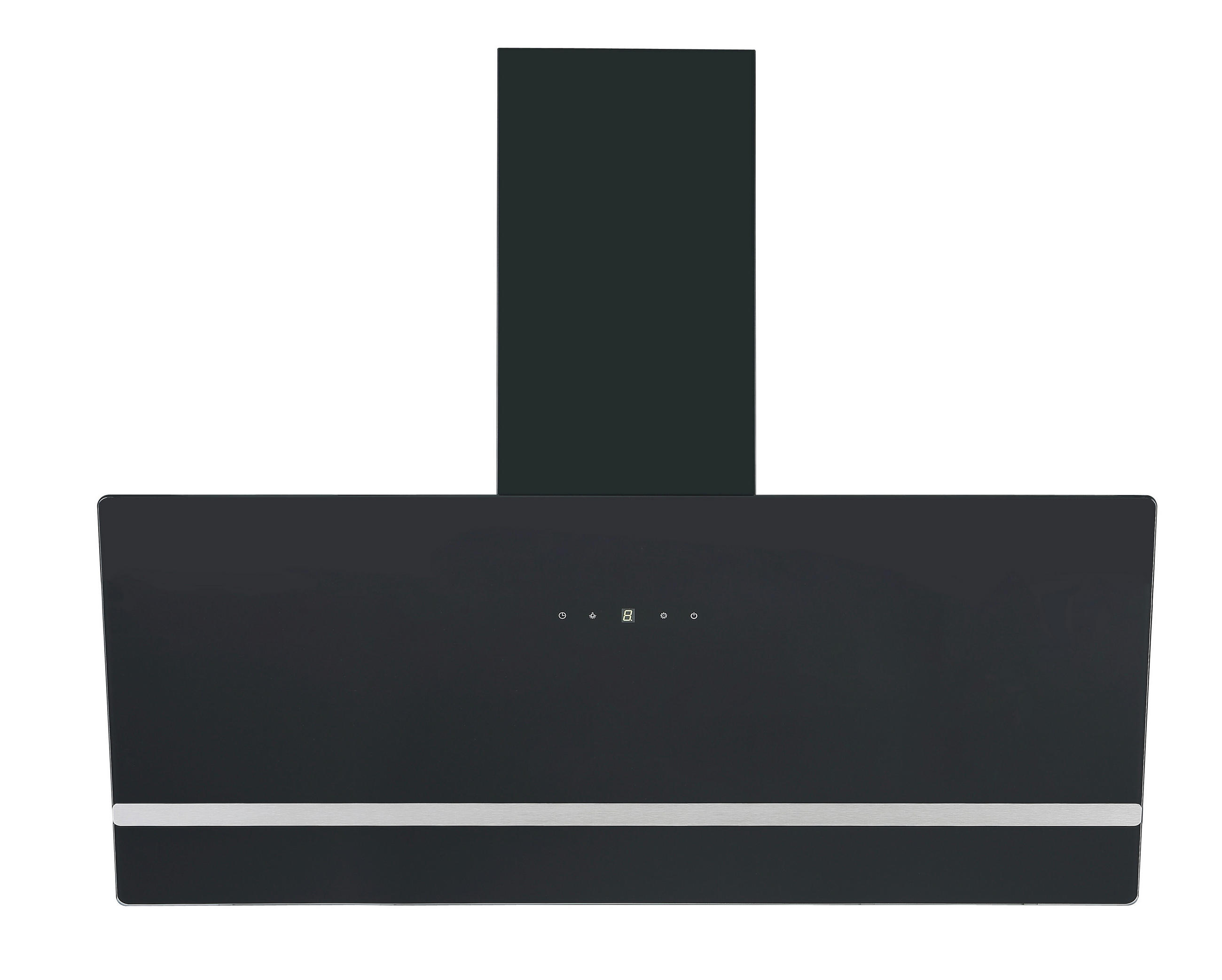 DUNSTABZUGSHAUBE  - Schwarz, Basics, Glas (90/111.60/29.6cm) - PKM