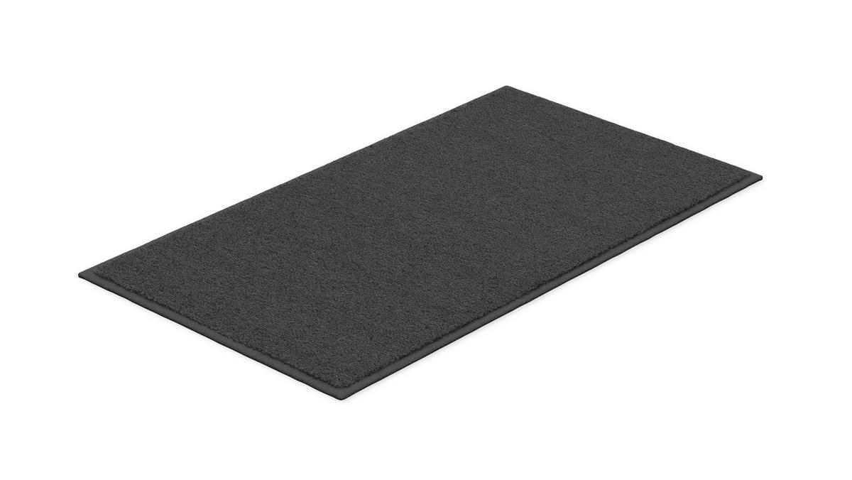 KÚPEĽŇOVÁ PREDLOŽKA, 65/115 cm - antracitová, Basics, textil/plast (65/115cm) - Grund