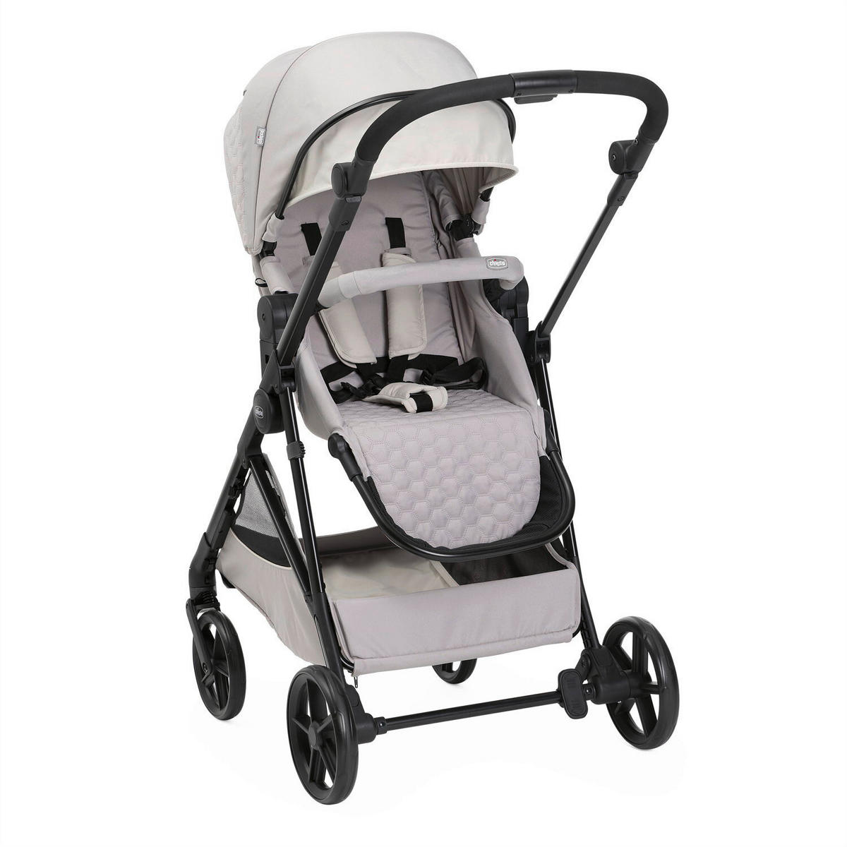 BUGGY SEETY  - Beige/Schwarz, Basics, Textil/Metall (55/73/99-110cm) - Chicco