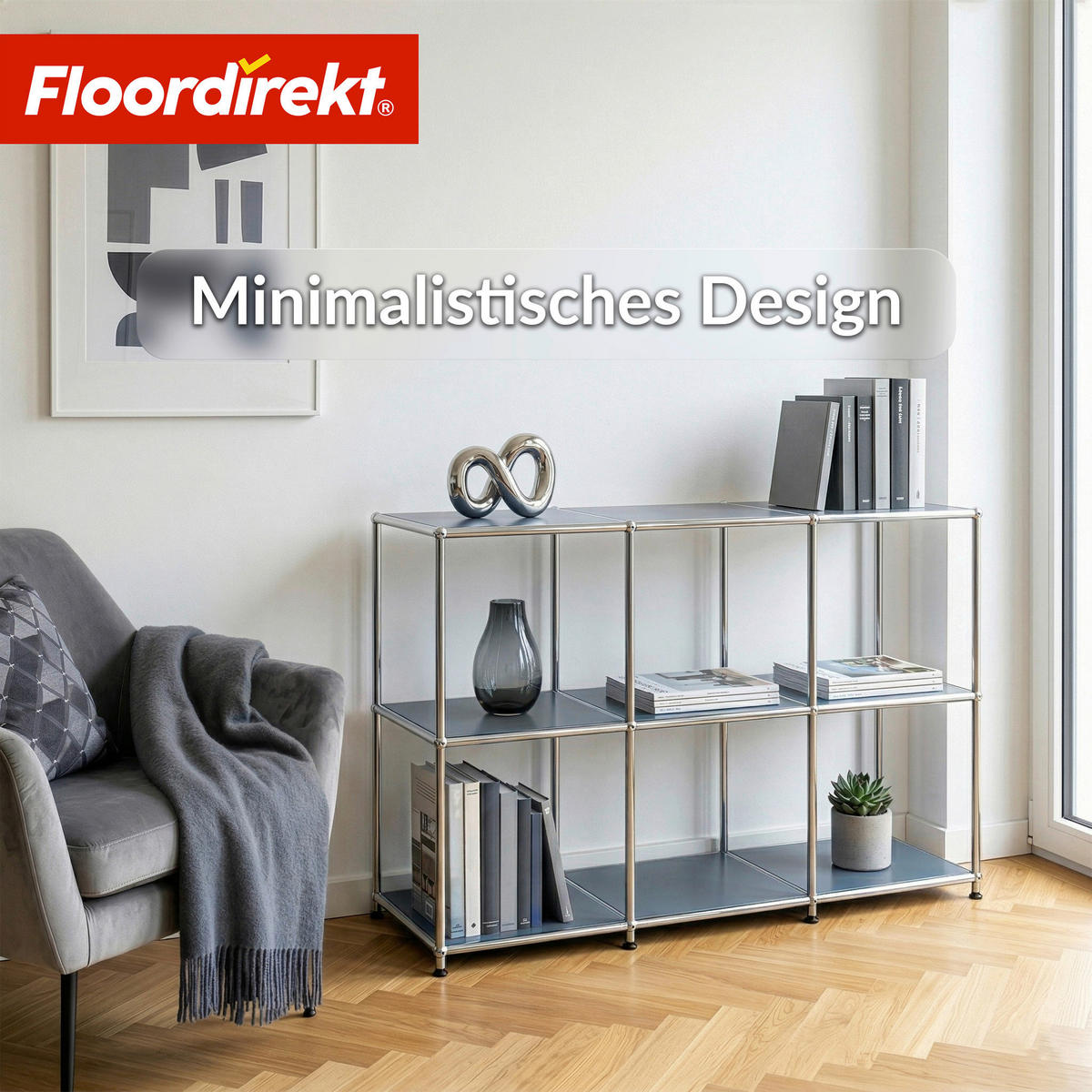 SIDEBOARD Concept Epure MK-018 116/82/40 cm  - Grau, Basics, Metall (116/82/40cm) - Floordirekt