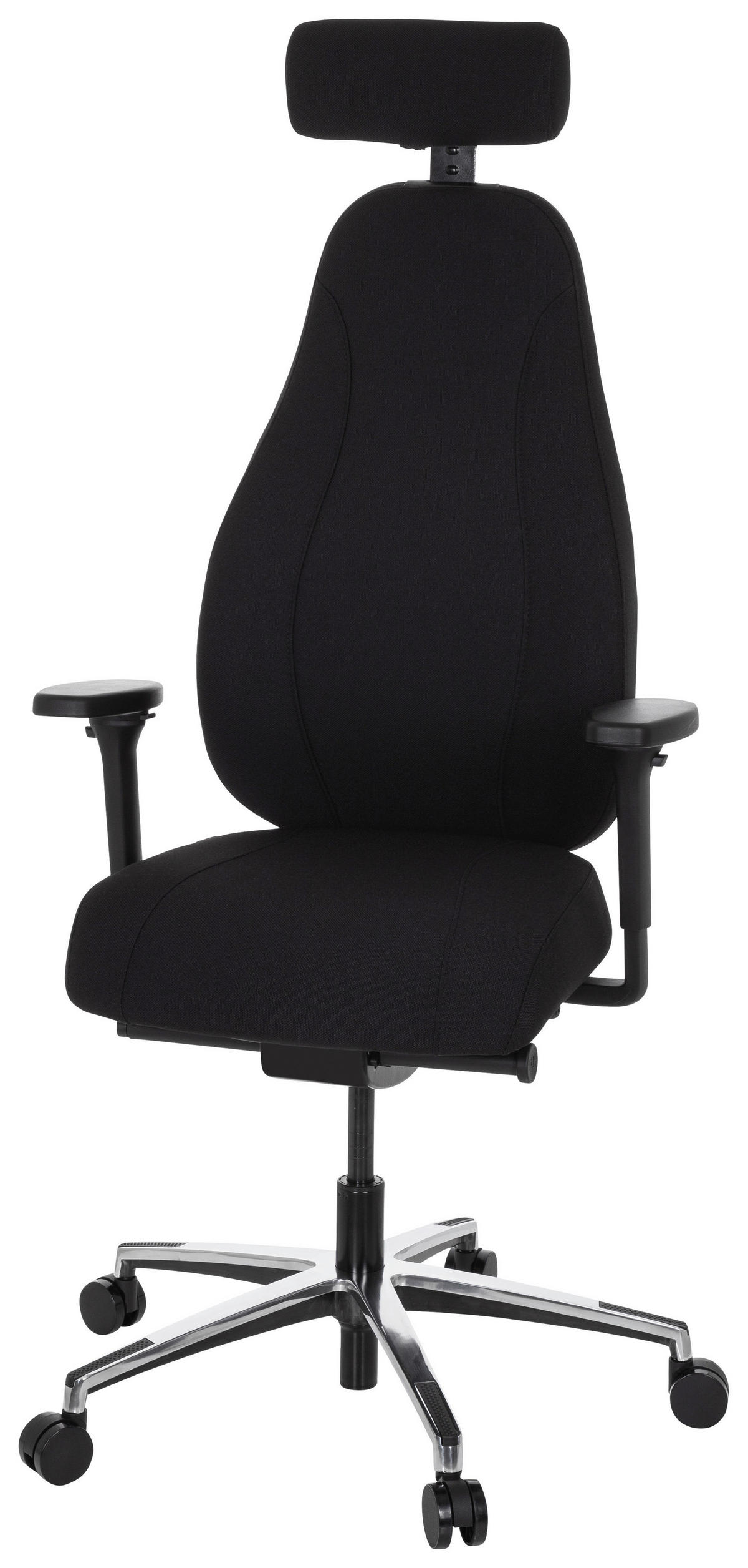 DREHSTUHL Flachgewebe Schwarz  - Schwarz, MODERN, Kunststoff/Textil (71/140/62cm) - MID.YOU