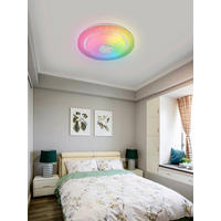LED-DECKENLEUCHTE 38/8 cm    - Chromfarben/Weiß, Trend, Kunststoff/Metall (38/8cm) - Novel
