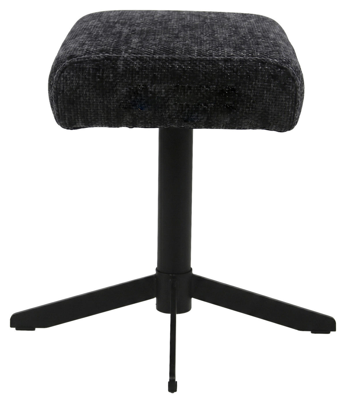 BÜROHOCKER   Schwarz  - Schwarz, Design, Textil/Metall (44/44/36cm) - BX Gaming