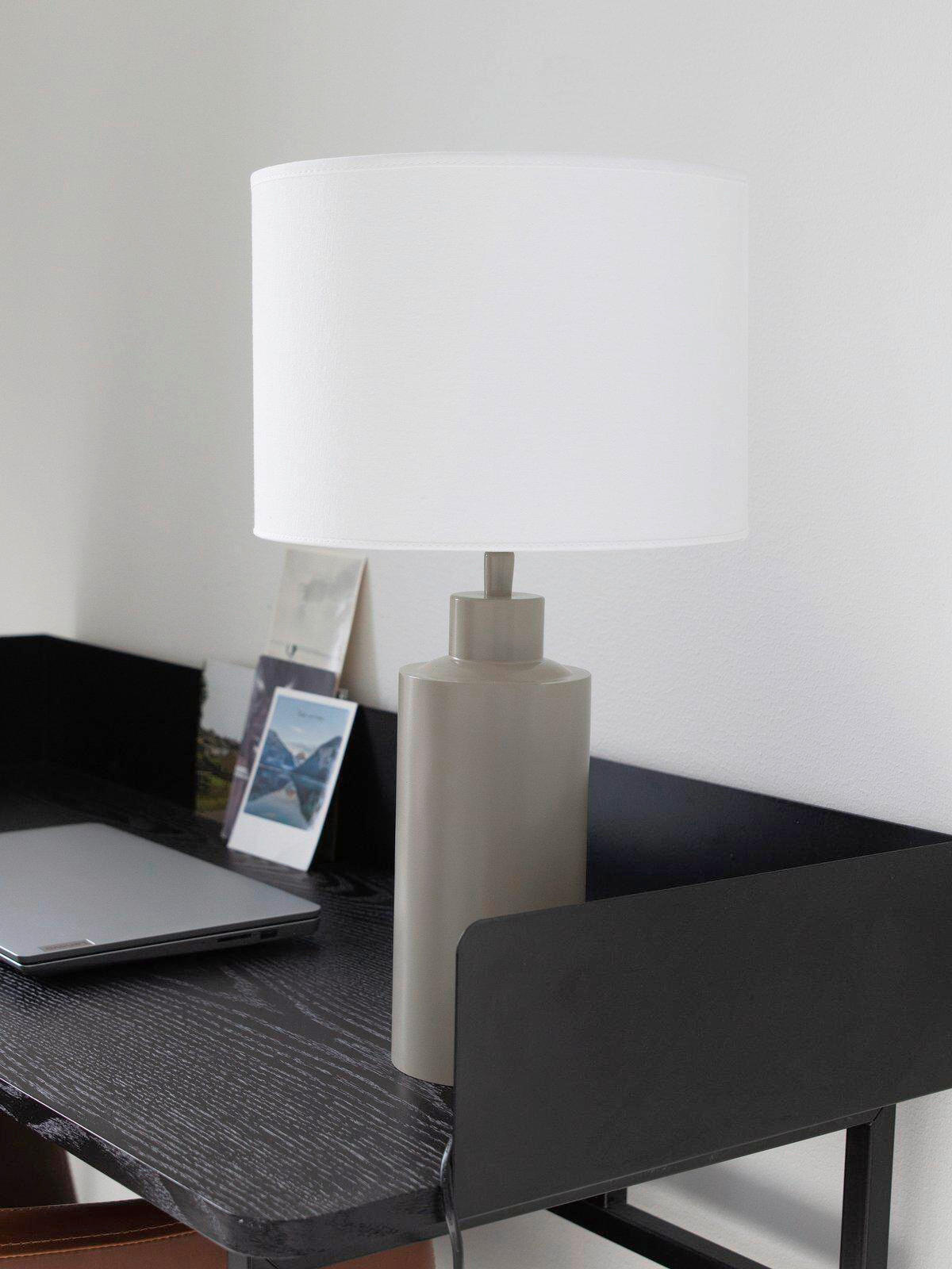 TISCHLEUCHTE PR Home SOLO   - Beige, KONVENTIONELL, Metall (55cm)