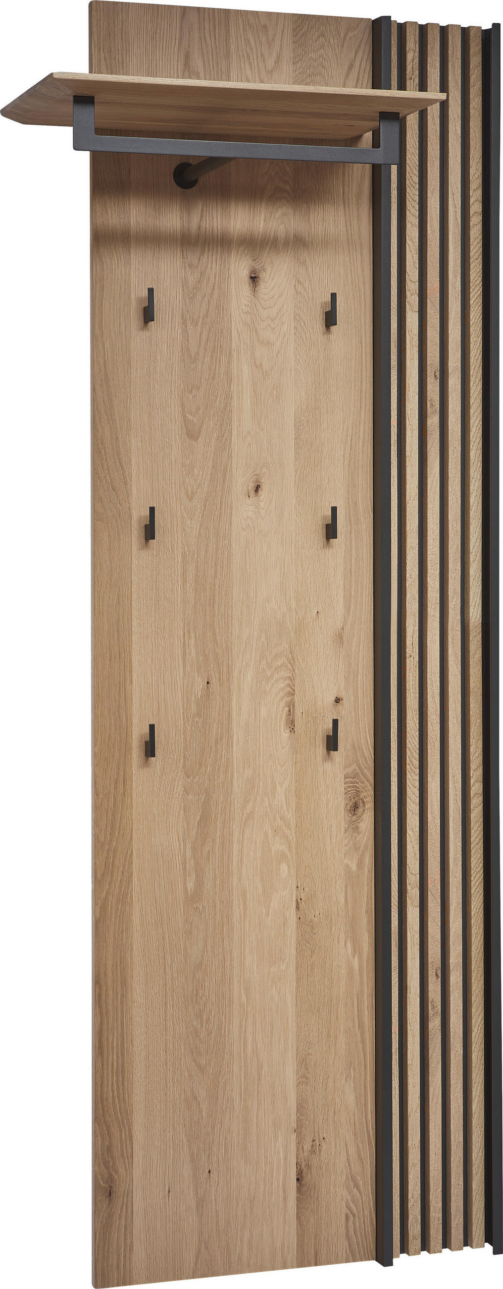 GARDEROBENPANEEL  in 79/196/35 cm  - Eichefarben, Design, Holz/Metall (79/196/35cm) - Johann Jakob