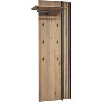 GARDEROBENPANEEL  in 79/196/35 cm  - Eichefarben, Design, Holz/Metall (79/196/35cm) - Johann Jakob