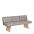SITZBANK in Grau, Eichefarben - Eichefarben/Grau, KONVENTIONELL, Holz/Textil (180/84/66,5cm) - Voglauer SITZBANK in Grau, Eichefarben - Eichefarben/Grau, KONVENTIONELL, Holz/Textil (180/84/66,5cm) - Voglauer