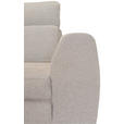 ECKSOFA Beige Chenille  - Beige/Schwarz, KONVENTIONELL, Textil/Metall (185/240cm) - Carryhome
