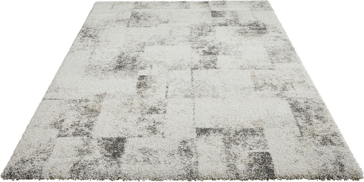 WEBTEPPICH 160/230 cm Grau, Weiß  - Weiß/Grau, Design, Textil (160/230cm)