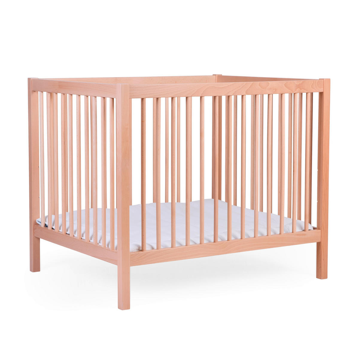 LAUFGITTER PA97NA Natur inkl. Rollen 98/78/82 cm  - Naturfarben, KONVENTIONELL, Holz/Kunststoff (98/78/82cm) - Childhome