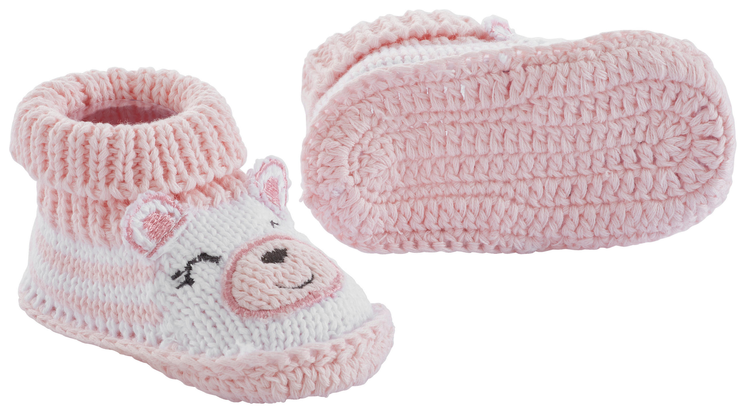 OBUV velikost: 0-3 M - bílá/růžová, Basics, textil (0-3 Mnull) - My Baby Lou