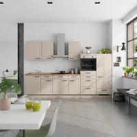 KÜCHENLEERBLOCK Easytouch 330 cm  in Eichefarben, Sandfarben  - Sandfarben/Eichefarben, MODERN, Holzwerkstoff/Metall (330cm) - Nobilia
