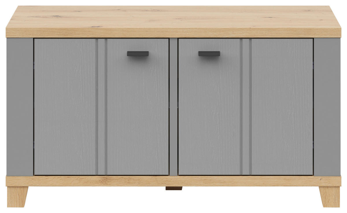 GARDEROBENBANK  in 94/51/38 cm  - Graphitfarben/Eiche Artisan, LIFESTYLE, Holzwerkstoff/Kunststoff (94/51/38cm) - Hom`in